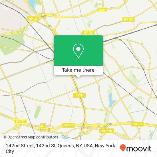 Mapa de 142nd Street, 142nd St, Queens, NY, USA
