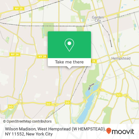 Wilson Madison, West Hempstead (W HEMPSTEAD), NY 11552 map