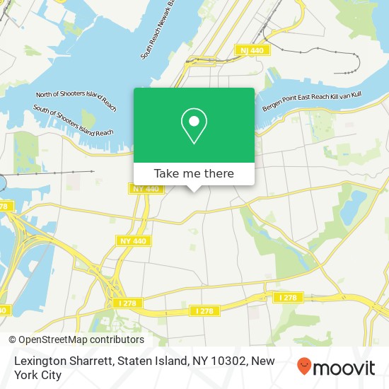Mapa de Lexington Sharrett, Staten Island, NY 10302