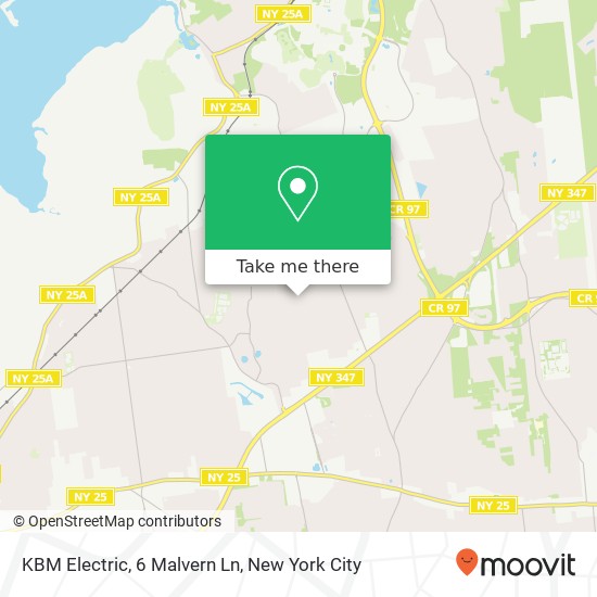 Mapa de KBM Electric, 6 Malvern Ln