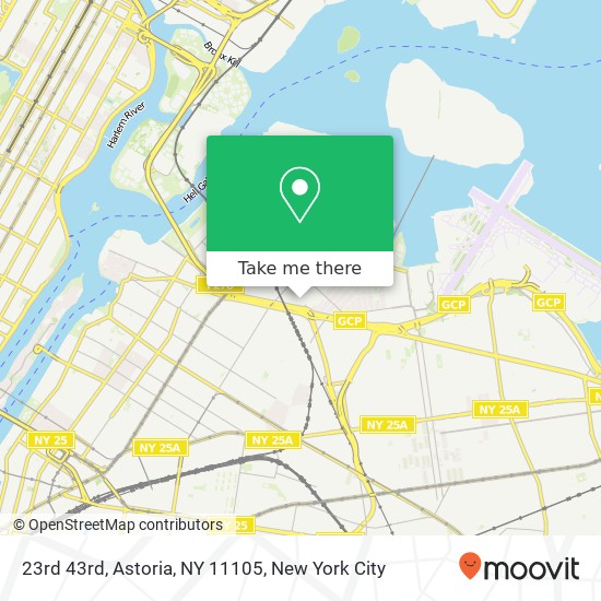 Mapa de 23rd 43rd, Astoria, NY 11105