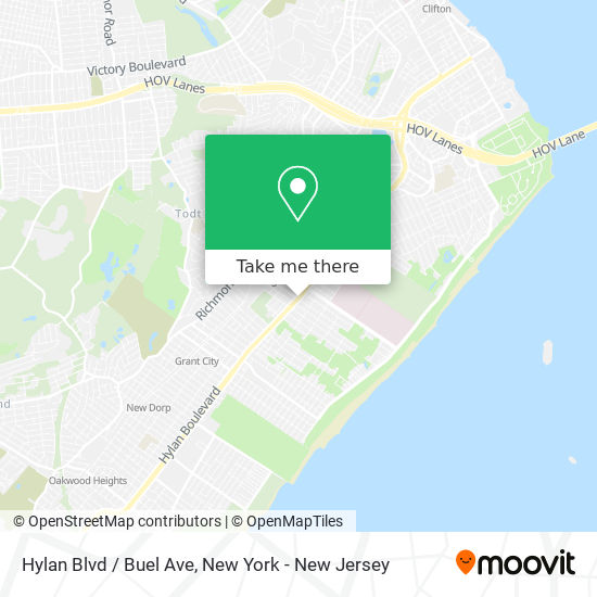 Mapa de Hylan Blvd / Buel Ave
