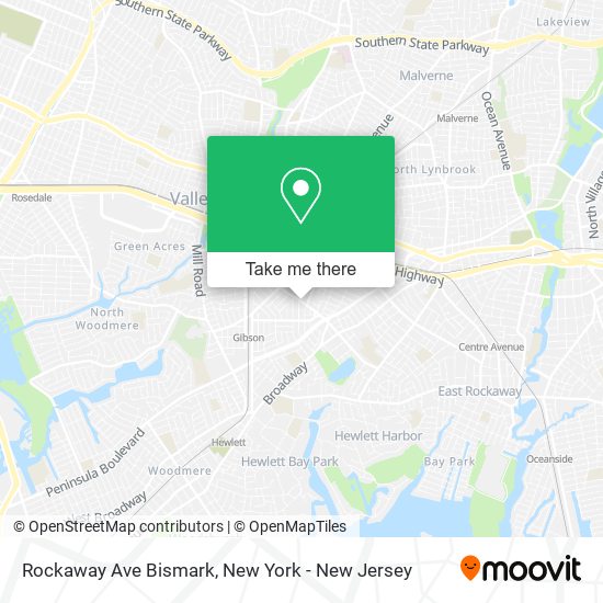 Rockaway Ave Bismark map