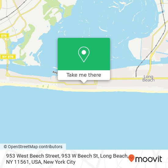 953 West Beech Street, 953 W Beech St, Long Beach, NY 11561, USA map