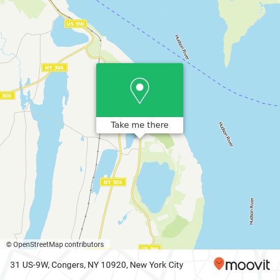 Mapa de 31 US-9W, Congers, NY 10920