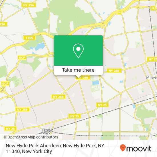 Mapa de New Hyde Park Aberdeen, New Hyde Park, NY 11040