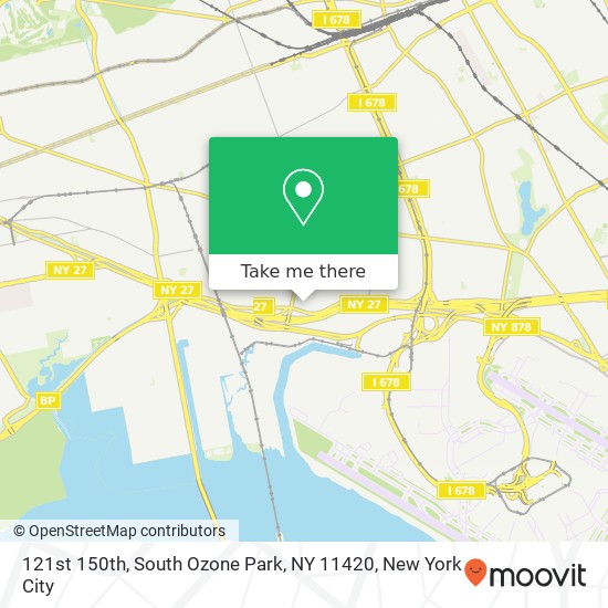 Mapa de 121st 150th, South Ozone Park, NY 11420