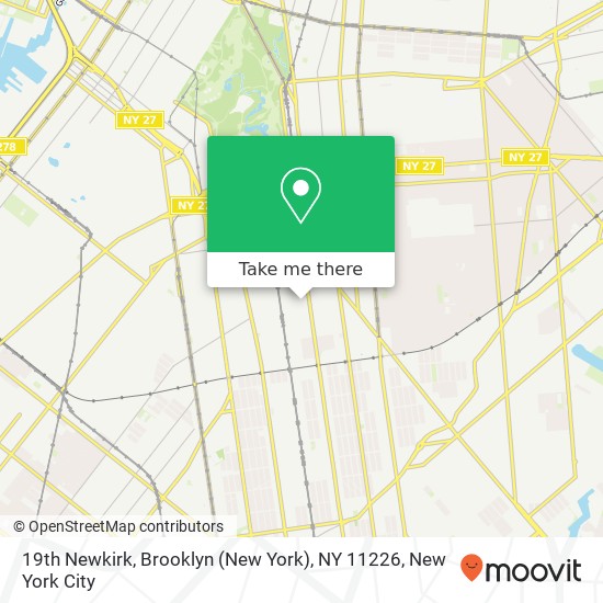 19th Newkirk, Brooklyn (New York), NY 11226 map
