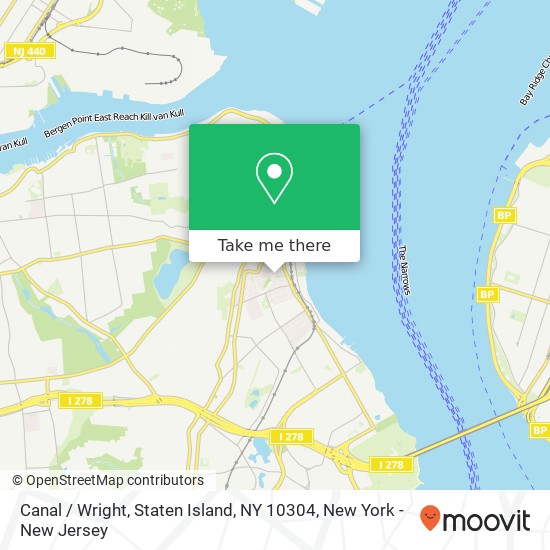 Mapa de Canal / Wright, Staten Island, NY 10304