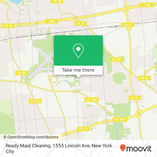 Ready Maid Cleaning, 1555 Lincoln Ave map