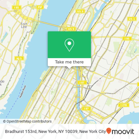 Bradhurst 153rd, New York, NY 10039 map