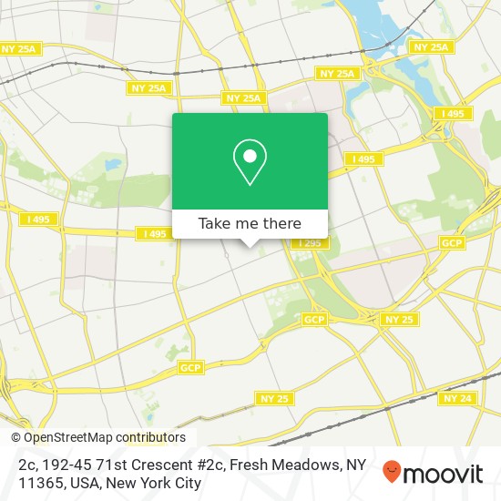 2c, 192-45 71st Crescent #2c, Fresh Meadows, NY 11365, USA map