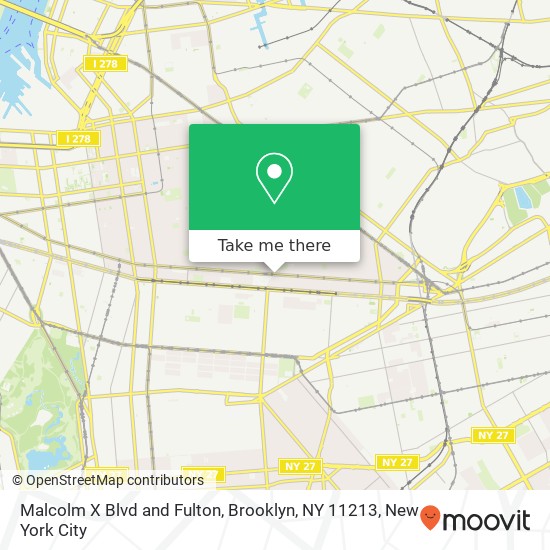 Malcolm X Blvd and Fulton, Brooklyn, NY 11213 map