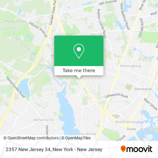 Mapa de 2357 New Jersey 34