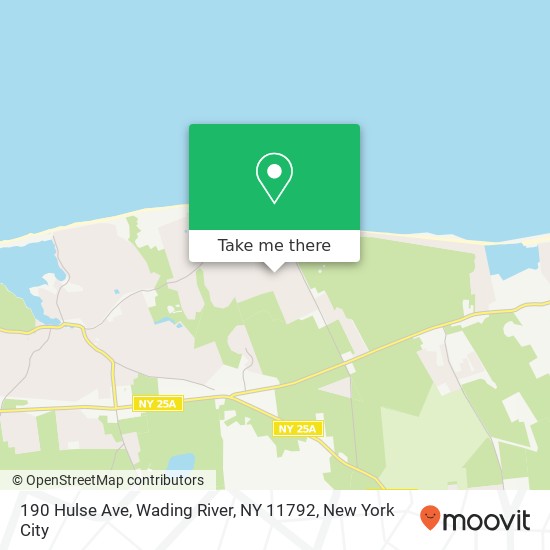 190 Hulse Ave, Wading River, NY 11792 map