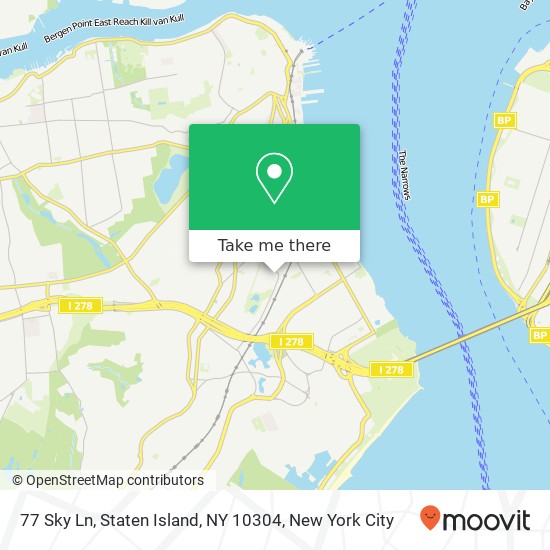 77 Sky Ln, Staten Island, NY 10304 map