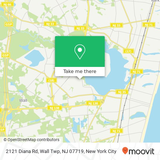 2121 Diana Rd, Wall Twp, NJ 07719 map