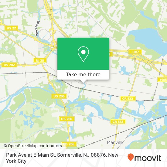 Park Ave at E Main St, Somerville, NJ 08876 map