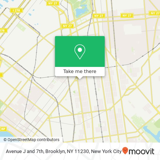 Avenue J and 7th, Brooklyn, NY 11230 map