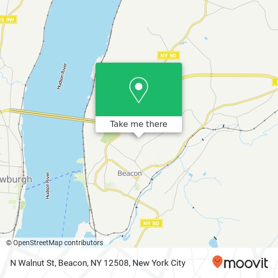 Mapa de N Walnut St, Beacon, NY 12508