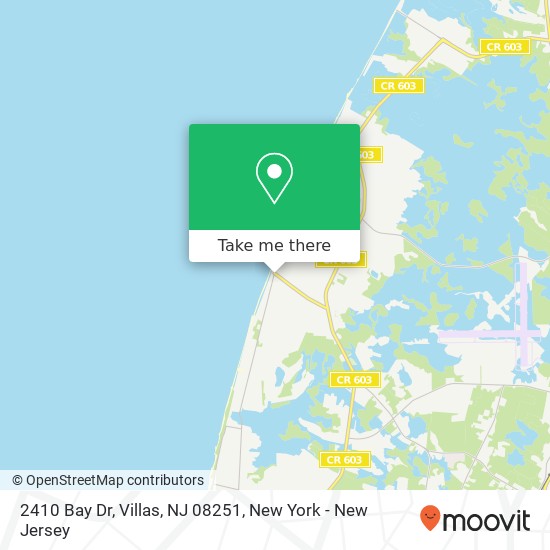 2410 Bay Dr, Villas, NJ 08251 map