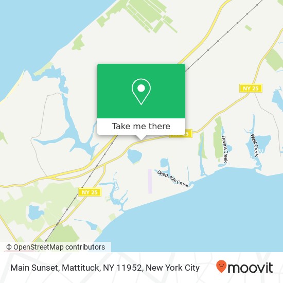 Mapa de Main Sunset, Mattituck, NY 11952