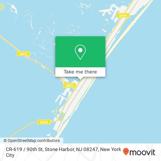 Mapa de CR-619 / 90th St, Stone Harbor, NJ 08247