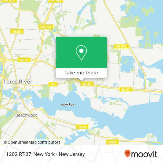 1202 RT-37, Toms River, NJ 08753 map