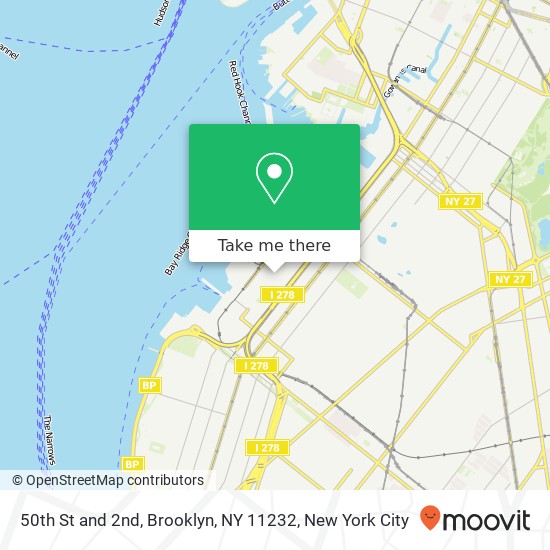 Mapa de 50th St and 2nd, Brooklyn, NY 11232