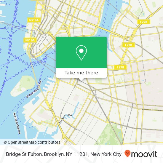Mapa de Bridge St Fulton, Brooklyn, NY 11201