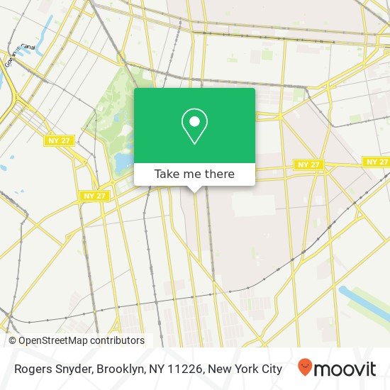 Mapa de Rogers Snyder, Brooklyn, NY 11226