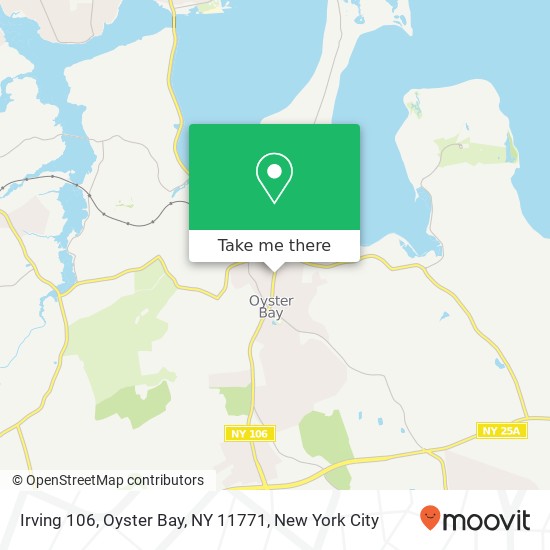 Mapa de Irving 106, Oyster Bay, NY 11771