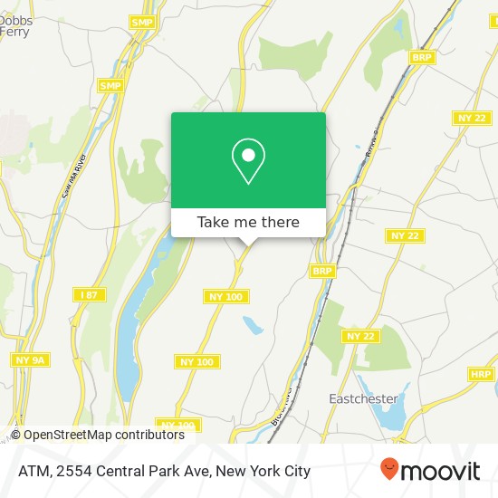 Mapa de ATM, 2554 Central Park Ave