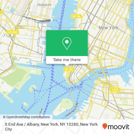 S End Ave / Albany, New York, NY 10280 map