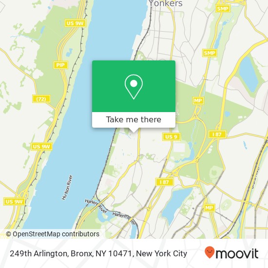 249th Arlington, Bronx, NY 10471 map