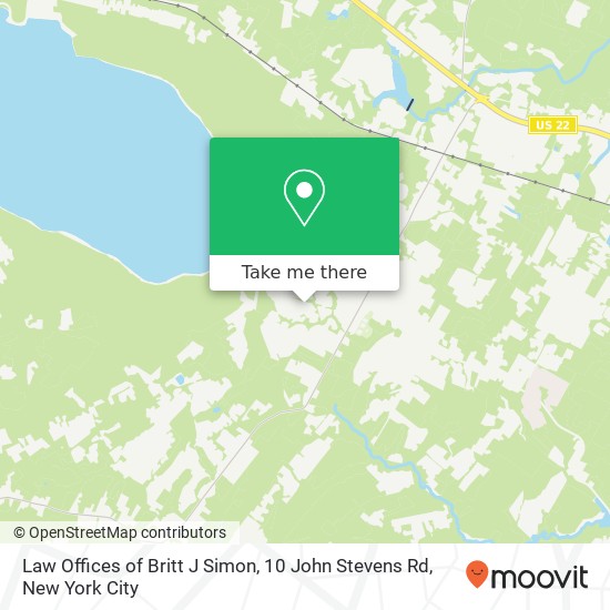 Law Offices of Britt J Simon, 10 John Stevens Rd map