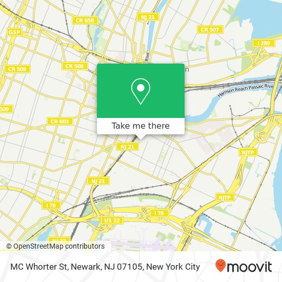 MC Whorter St, Newark, NJ 07105 map