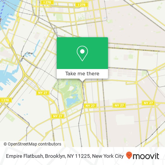 Empire Flatbush, Brooklyn, NY 11225 map