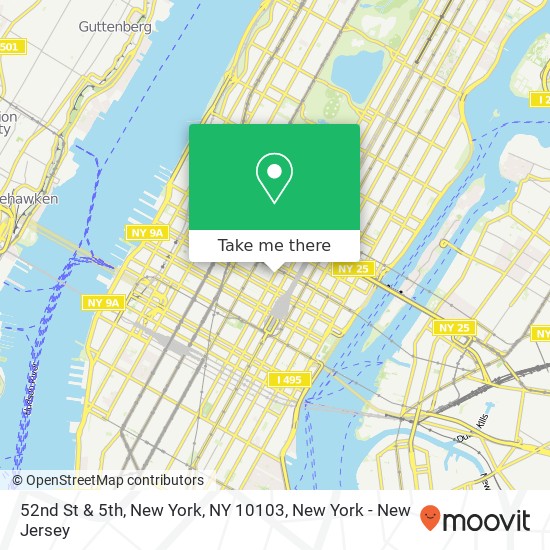 Mapa de 52nd St & 5th, New York, NY 10103