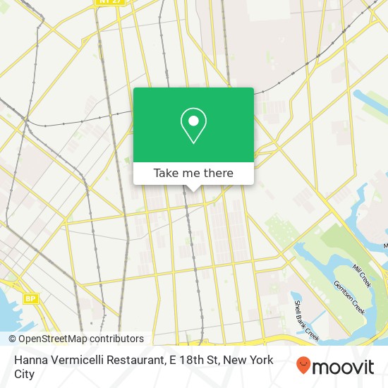 Hanna Vermicelli Restaurant, E 18th St map