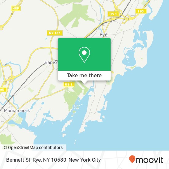 Mapa de Bennett St, Rye, NY 10580