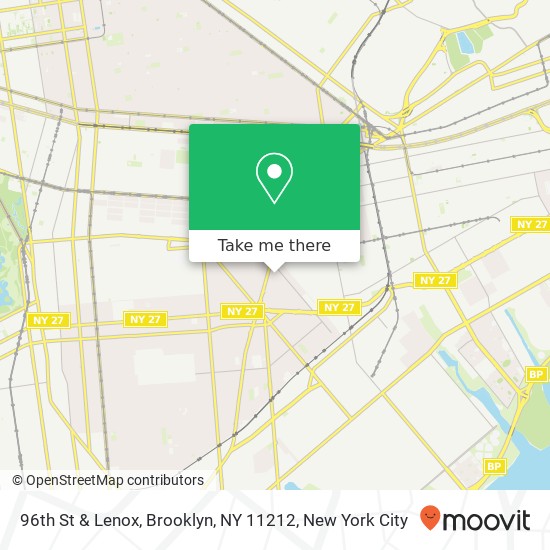 Mapa de 96th St & Lenox, Brooklyn, NY 11212