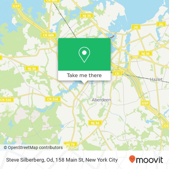 Mapa de Steve Silberberg, Od, 158 Main St