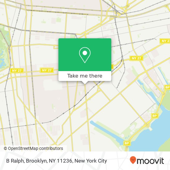 Mapa de B Ralph, Brooklyn, NY 11236
