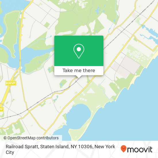 Mapa de Railroad Spratt, Staten Island, NY 10306