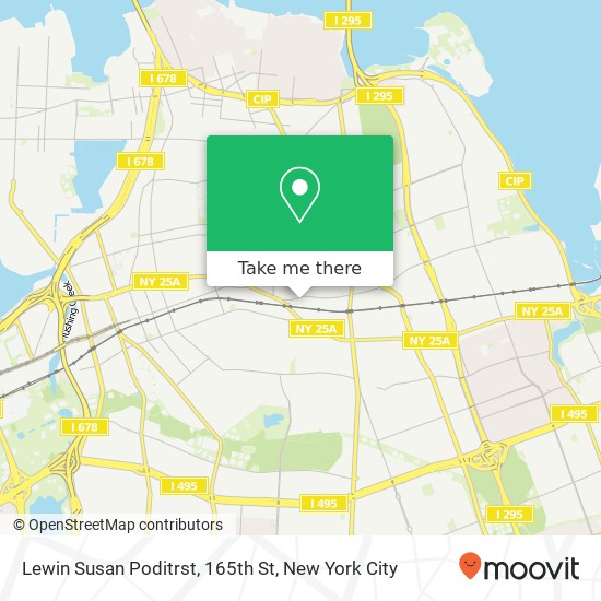Mapa de Lewin Susan Poditrst, 165th St