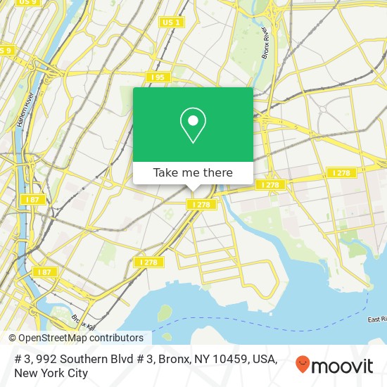 # 3, 992 Southern Blvd # 3, Bronx, NY 10459, USA map