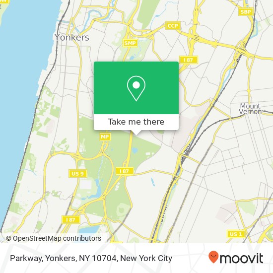 Parkway, Yonkers, NY 10704 map