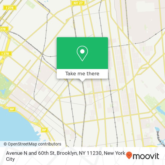 Mapa de Avenue N and 60th St, Brooklyn, NY 11230