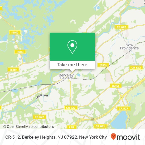 CR-512, Berkeley Heights, NJ 07922 map